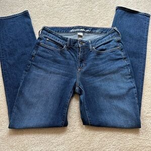 Eddie Bauer curvy fit straight leg jeans